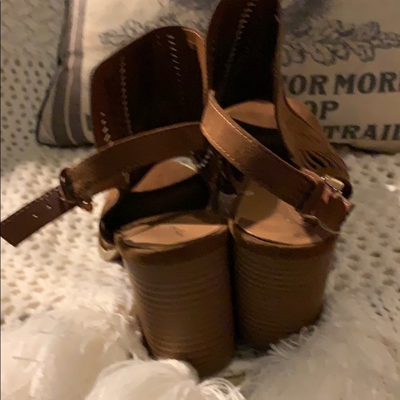 New brown Universal thread open toe boots - Picture 3 of 4